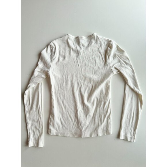 Lot of 2 KOTN Size S Cotton Tops - Fitted Jersey T-Shirt & Long Sleeve Cozy Polo - Picture 14 of 16